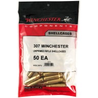 Winchester Brass 307 Winchester Unprimed Bag of 50