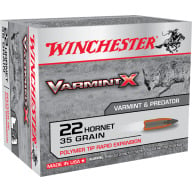 WINCHESTER AMMO 22 HORNET VARM-X 35gr POLY-TIP 20/bx 10/cs