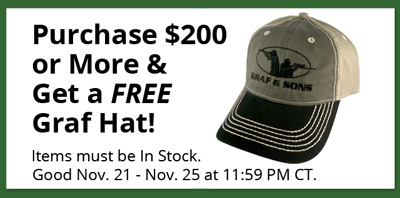 Purchase $200 or more and get a free Graf hat!