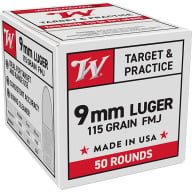 Product Name: WINCHESTER AMMO 9MM LUGER USA 115gr FMJ 50/bx 20/cs