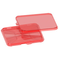 MTM PRIMER FLIP SQUARE CLEAR RED 6/CS