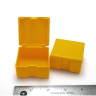 UTILITY FLIP-TOP PLASTIC BOX SIZE SMALL YELLOW