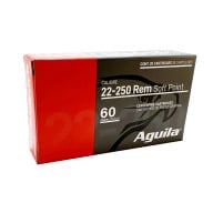 AGUILA AMMO 22-250 REMINGTON 60gr HORNADY IL 20/bx 10/cs