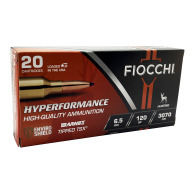 FIOCCHI AMMO 6.5 PRC 120gr TTSX HYP HUNT 20/b 10/c