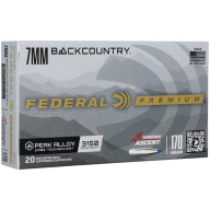 FEDERAL AMMO 7MM BC 170gr TERMINAL ASCENT 20bx 10cs