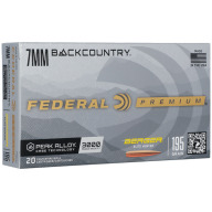 FEDERAL AMMO 7MM BC 195gr BERGER ELITE HUNT 20b 10c