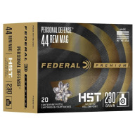 Product Name: FEDERAL AMMO 44 REMINGTON MAG 230gr HST JHP PD 20/bx 10/cs