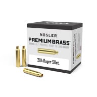 Nosler Brass 204 Ruger Unprimed Box of 50