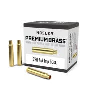 Nosler Brass 280 Remington Ackley Improved Unprimed Box of 50