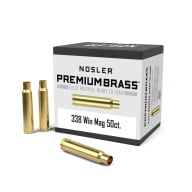 Nosler Brass 338 Winchester Mag Unprimed Box of 50