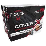 FIOCCHI AMMO 357 MAG 125gr JHP COVERT X 20/b 10/c
