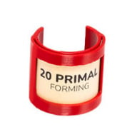 Product Name: PRIMAL RIGHTS DIE LABEL CLIP ON 7/8" RED