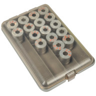 MTM POWDER & SHOT BUSHING BOX / CLEAR 6/CS