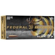 Product Name: FEDERAL AMMO 300 PRC 212gr HORNADY ELD-X 20bx 10cs