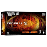 Product Name: FEDERAL AMMO 7mm REMINGTON MAG 175g FUSION TIPPED 20bx 10cs