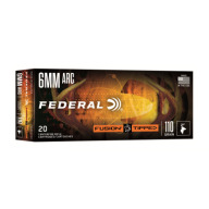 Product Name: FEDERAL AMMO 6mm ARC 110gr FUSION TIPPED 20bx 10cs