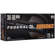 Product Name: FEDERAL AMMO 30-30 WINCHESTER 170gr FUSION SUB 20bx 10cs