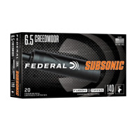 Product Name: FEDERAL AMMO 6.5 CREED 140gr FUSION TIP-SUB 20bx 10cs