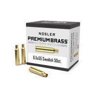 Nosler Brass 6.5x55 Swedish Mauser Unprimed Box of 50
