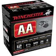 Product Name: WINCHESTER AA 12ga 1.75d 26g LOW RECOIL 980fps #8 250/cs