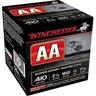 Product Name: WINCHESTER AA 410ga S.C. 1/2oz 1300fps #7.5 2.5" 250/cs