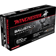 Product Name: WINCHESTER AMMO 270 WSM 150gr BALLISTIC ST 20/bx 10/cs