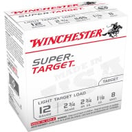 WINCHESTER SUPER-TGT 12ga 2.75d 1-1/8 #8 250/cs