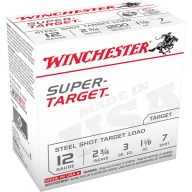 Product Name: WINCHESTER SUPER-TGT 12ga 2.75 1 1/8oz steel #7 250/cs
