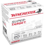 Product Name: WINCHESTER SUPER-TGT 20ga 2.5d 7/8oz #7.5 250/cs