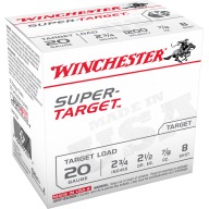 Product Name: WINCHESTER SUPER-TGT 20ga 2.5d 7/8oz #8 250/cs