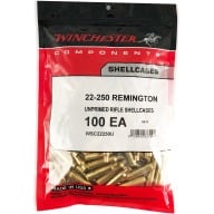 Winchester Brass 22-250 Remington Unprimed Bag of 100