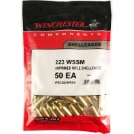 Winchester Brass 223 Winchester Super Short Mag (WSSM) Unprimed Bag of 50