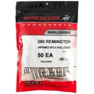 Winchester Brass 280 Remington Nickel Unprimed Bag of 50