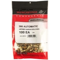 Winchester Brass 380 ACP Unprimed Bag of 100