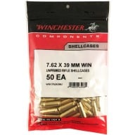 Winchester Brass 7.62x39 Unprimed Bag of 50
