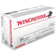 Product Name: WINCHESTER AMMO 38 SPEC USA TGT 125gr JSP 50/bx 10/cs