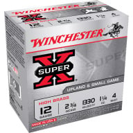 WINCHESTER AMMO 12ga 2.75 1-1/4o SUP-X UPLAND HB 4 25b 10c