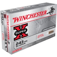 WINCHESTER AMMO 243 WINCHESTER SUPER-X 80gr PSP 20/bx 10/cs
