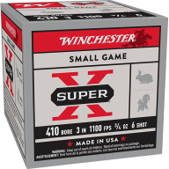 Product Name: WINCHESTER AMMO 410ga 3" 1100fps 3/4 oz #6 HB 25/bx 10/cs