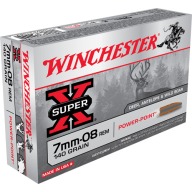 Product Name: WINCHESTER AMMO 7MM-08 SUPER-X 140gr PP 20/bx 10/cs