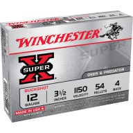 Product Name: WINCHESTER BUCK 12ga 3.5" SX-MAG #4 (54plt) 1150fps 5b 50c
