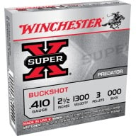 WINCHESTER BUCK 410br 2.5" SUP-X #000(3plt) 1300fps 5b 50c
