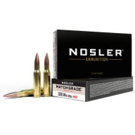 NOSLER AMMO 308 WINCHESTER 168gr COMPETITION 20/bx 10/cs
