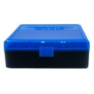 BERRY 44/45LC HINGED-TOP BOX 100-RND BLUE/BLK 50/c