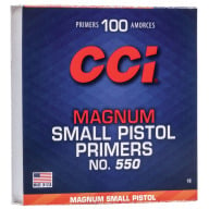 CCI PRIMER 550 SMALL PISTOL MAGNUM 1000/BOX