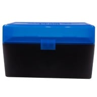 BERRY 243/308 HINGED-TOP BOX 50-RND BLUE/BLK 50/cs
