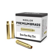 Nosler Brass 8mm Remington Magnum Unprimed Box of 25
