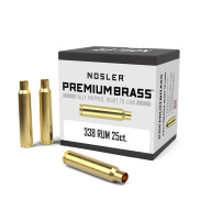 Nosler Brass 338 Remington Ultra Mag Unprimed Box of 25