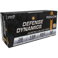 Product Name: FIOCCHI AMMO 38 SPL 158gr JHP 50/bx 20/cs