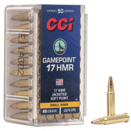 CCI AMMO 17 RIMFIRE HMR 20gr GAME-PT 50/bx 40/cs